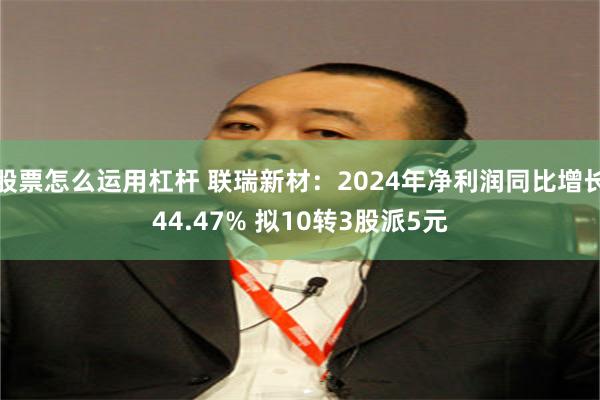 股票怎么运用杠杆 联瑞新材：2024年净利润同比增长44.47% 拟10转3股派5元