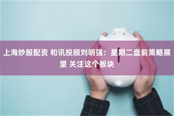 上海炒股配资 和讯投顾刘明强：星期二盘前策略展望 关注这个板块