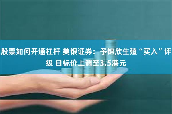 股票如何开通杠杆 美银证券：予锦欣生殖“买入”评级 目标价上调至3.5港元