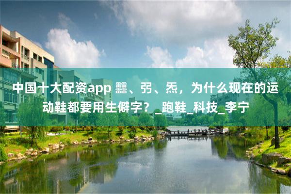 中国十大配资app 䨻、弜、炁，为什么现在的运动鞋都要用生僻字？_跑鞋_科技_李宁