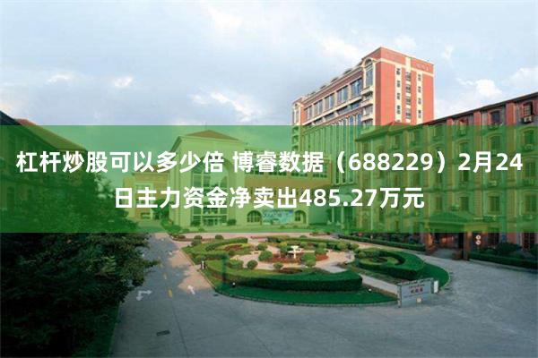 杠杆炒股可以多少倍 博睿数据（688229）2月24日主力资金净卖出485.27万元