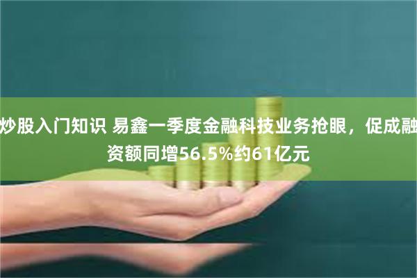 炒股入门知识 易鑫一季度金融科技业务抢眼，促成融资额同增56.5%约61亿元