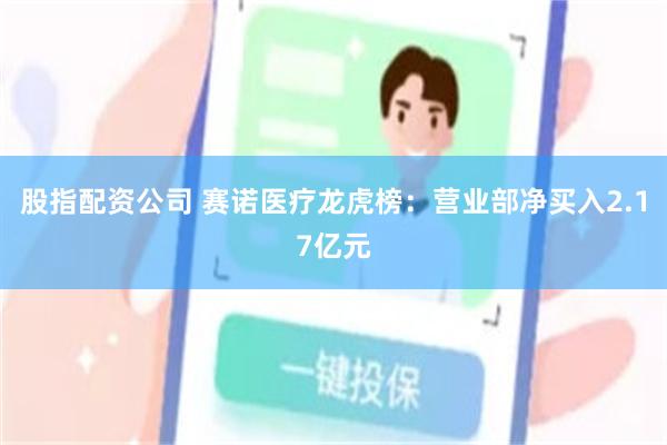 股指配资公司 赛诺医疗龙虎榜：营业部净买入2.17亿元